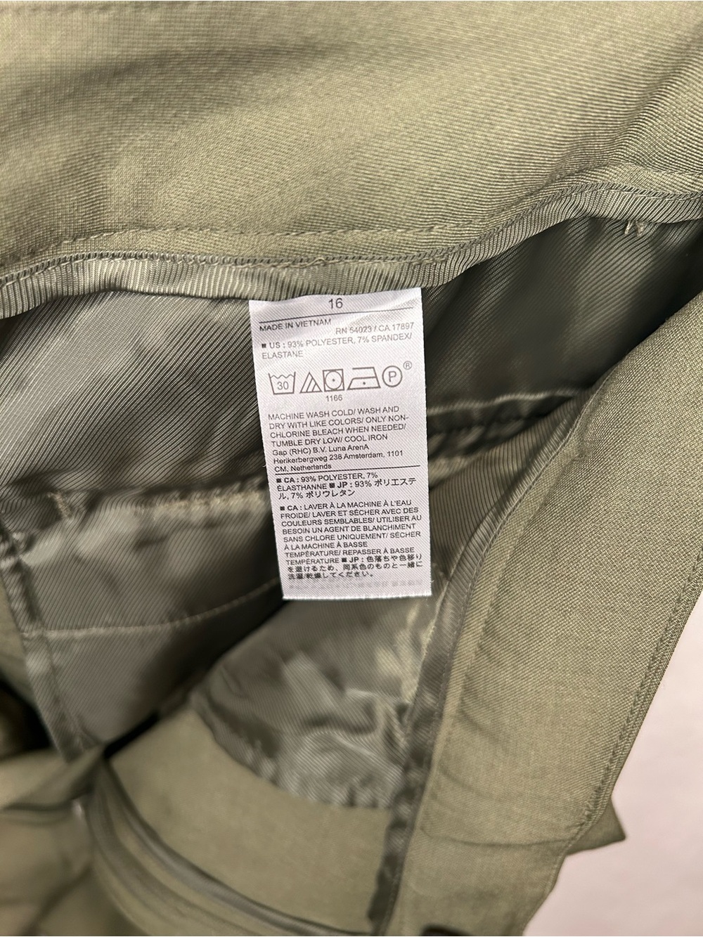 Banana Republic women’s Olive Dress Pants - 16 - Picture 5 of 5